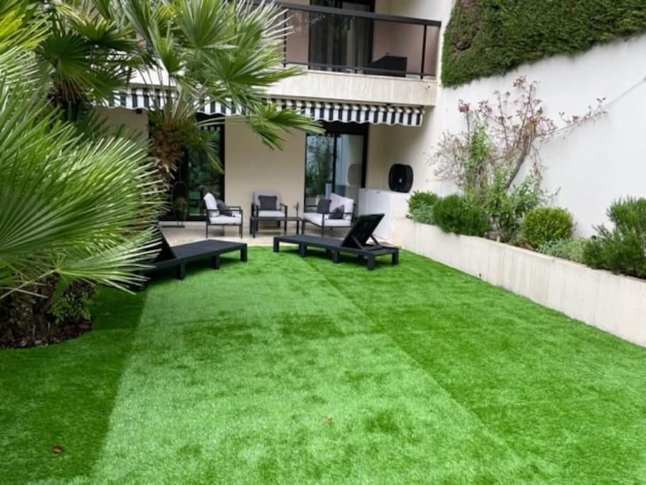 T2 Avec Terrasse Et Jardin Apartment Cannes Exterior foto